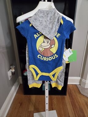 Blue & Yellow Curious George Baby Matching Set